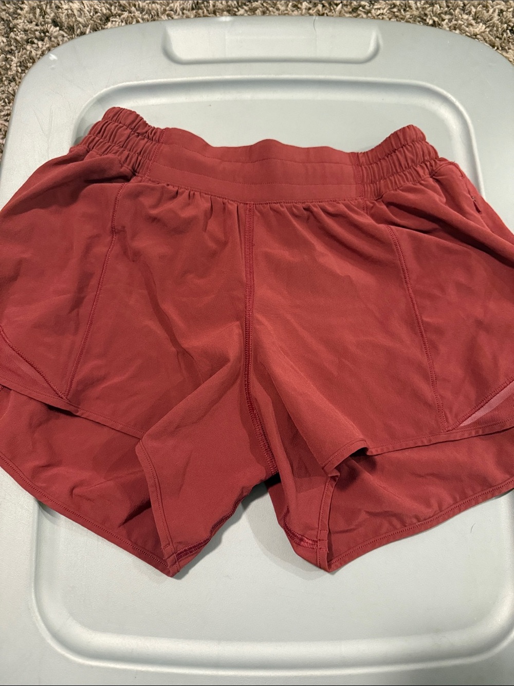 lululemon athletica Women's Athletic Shorts - Rust Red